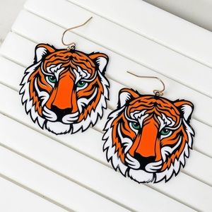 Tiger Dangle Earrings